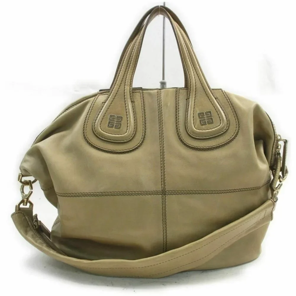 Givenchy Light Brown Beige Tan Nightingale 2way